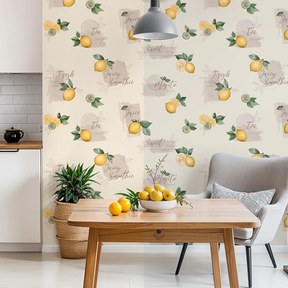 Обои Wallsecret Mojito бежевые с текстурным узором для элегантного интерьера 89398143 STLM-1565990 - Вид №5