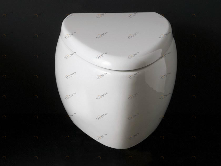 8604 Подвесной унитаз настенный Белый Scarabeo Ceramiche Moai Италия