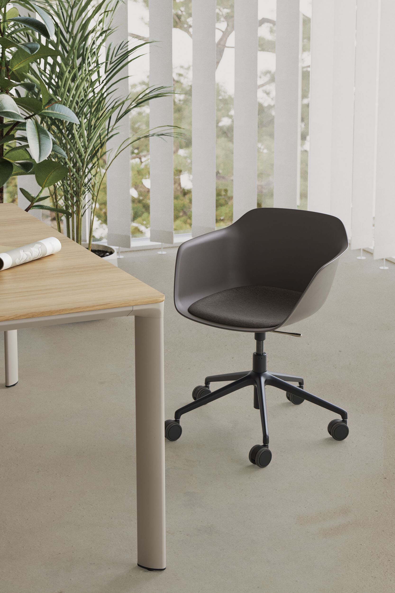 Прямоугольный стол из шпона INCLASS Ламинар ARCH-00111413 - Вид №4