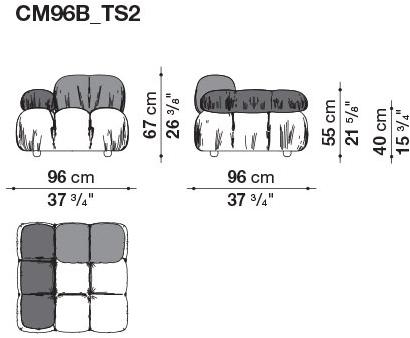B&B Italia Модульный модульный диван с тафтингом из ткани Camaleonda sun-id-1507570 - Вид №26