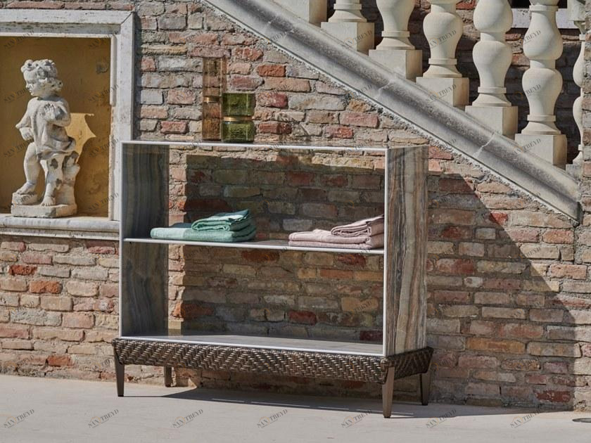 Samuele Mazza Outdoor Садовая консоль из керамики под мрамор Laurus sun-id-1467359