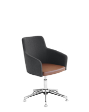 Marka 569-DP Вращающееся кресло с алюминиевой рамой с 5 направлениями. Сиденье и спинка мягкие. Et al. Marka