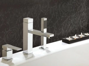 Remer Rubinetterie Комплект для ванны на 3 отверстия с ручным душем Qubika Q07