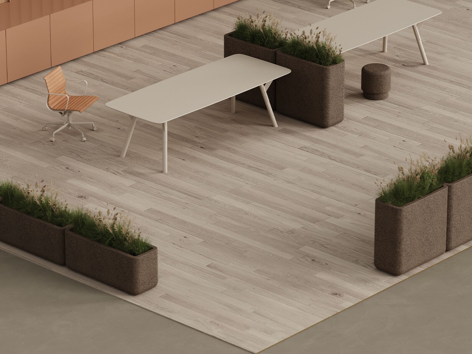 Прямоугольный высокий плантатор из пробки GREENMOOD Земля ARCH-00073630 - Вид №1