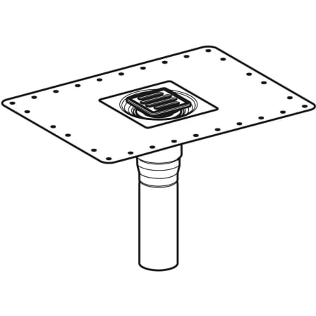154.053.00.1 Душевой трап Geberit сквозной межэтажный Geberit  - Вид №1