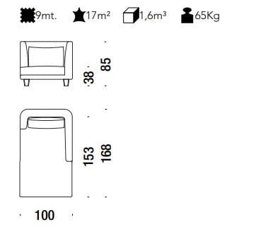 Съемная ткань Dormeuse MOROSO Gimme More ARCH-00148666 - Вид №3