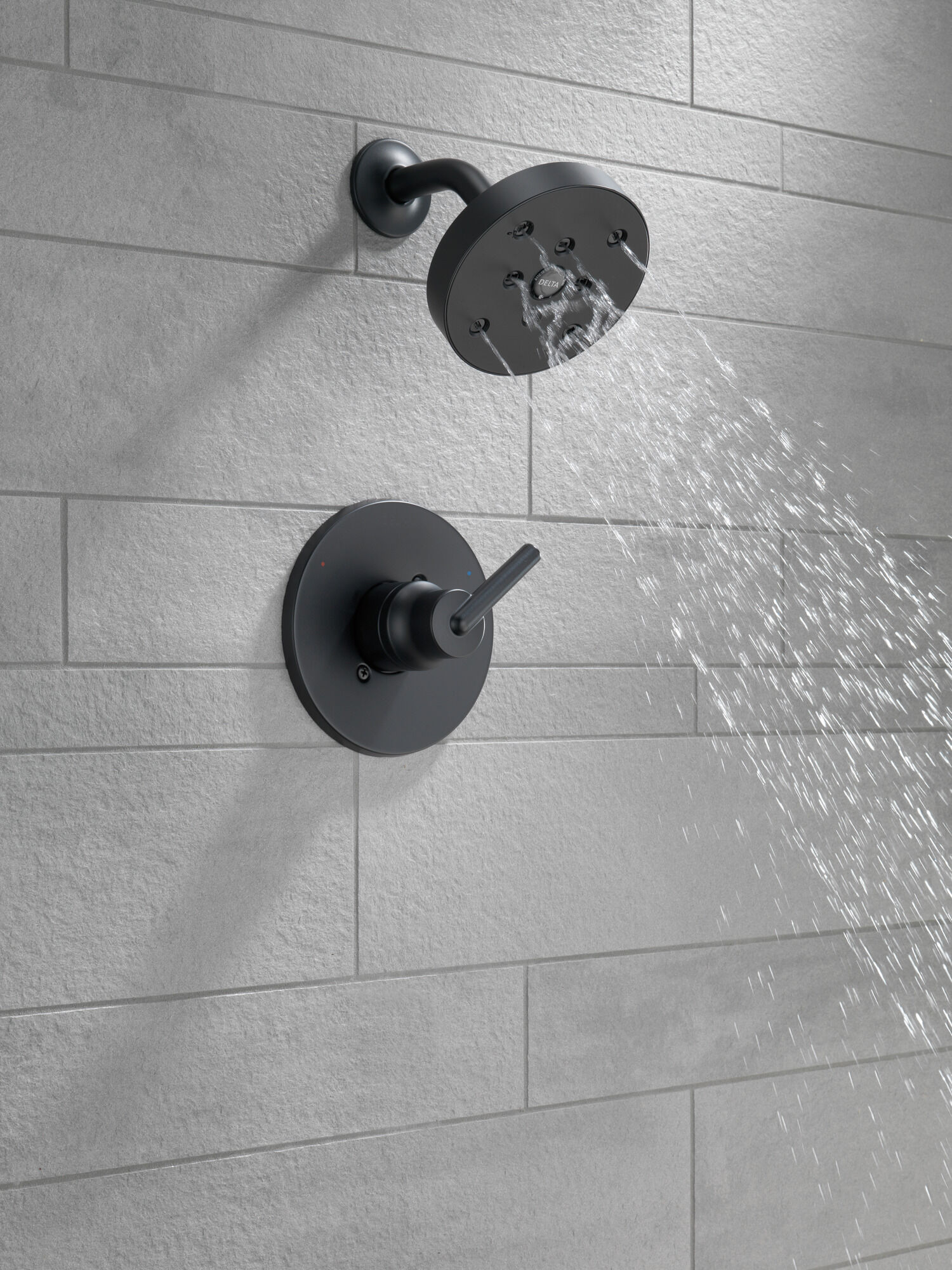 T14259-BL Накладка для душа Monitor® 14 серии H2Okinetic® Delta Faucet Trinsic Матовый черный  - Вид №3