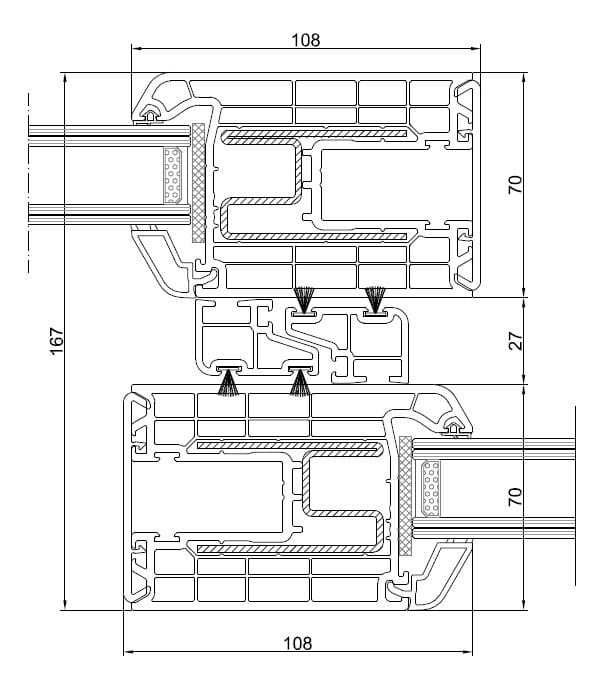 Раздвижные окна из ПВХ с двойным остеклением Schulz Italia HST VISION ARCH-00089123 - Вид №5