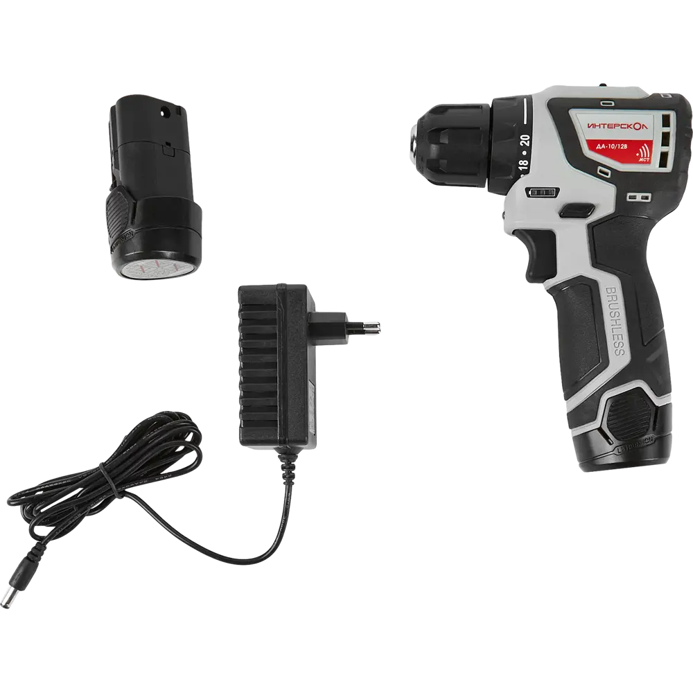 Интерскол ДА-10/12В МиниМАКС - компактный аккумуляторный шуруповерт с бесщеточным двигателем 84529405 STLM-0051278 - Вид №1