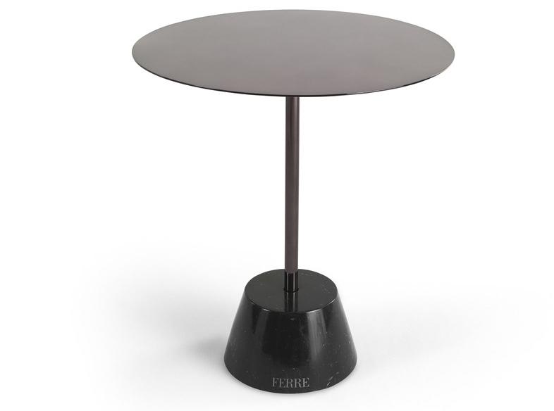 Gianfranco Ferré Home Круглый журнальный столик из металла sun-id-1348113 - Вид №2