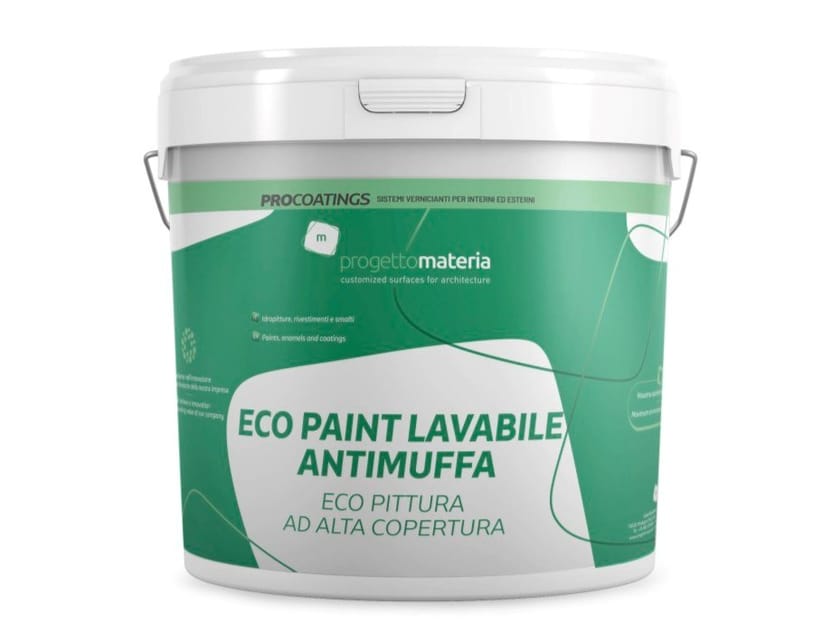 Моющаяся краска на водной основе Progettomateria ECO PAINT LAVABILE ANTIMUFFA ARCH-00049238