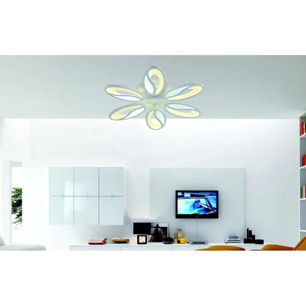 Люстра потолочная светодиодная Escada 10222/6LED 93W с пультом управления, 24 м², регулируемый белый свет, цвет белый STLM-2117278 - Вид №12