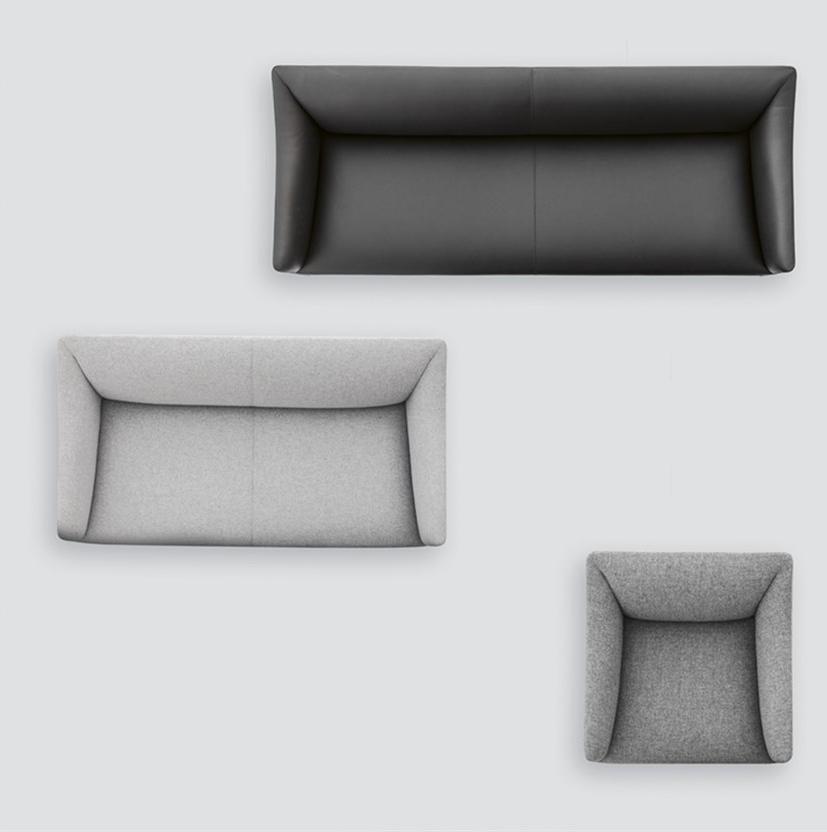 Andreu World 3-х местный кожаный диван Couvé Sf1266 - Вид №4