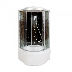 BМ4590 LED с гм. BLACK Душевая кабина DETO Серия ВМ