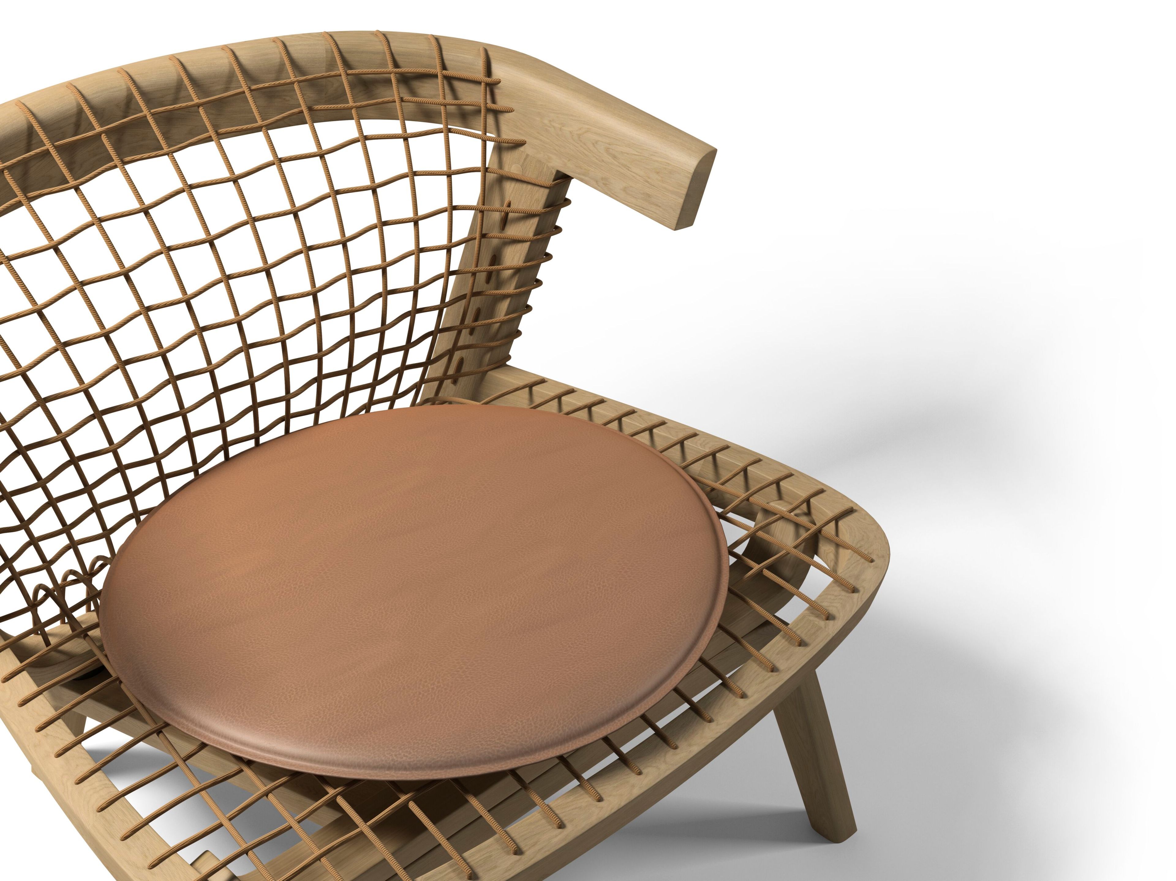 Кресло из массива дерева с подлокотниками CASA Allover ARCH-00149635 - Вид №1