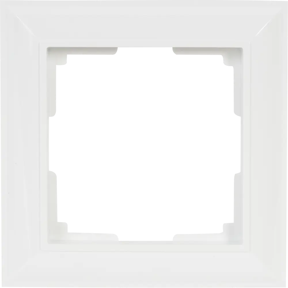 Рамка WERKEL Fiore для розетки и выключателя - элегантное оформление в белом цвете 82125342 STLM-0019671