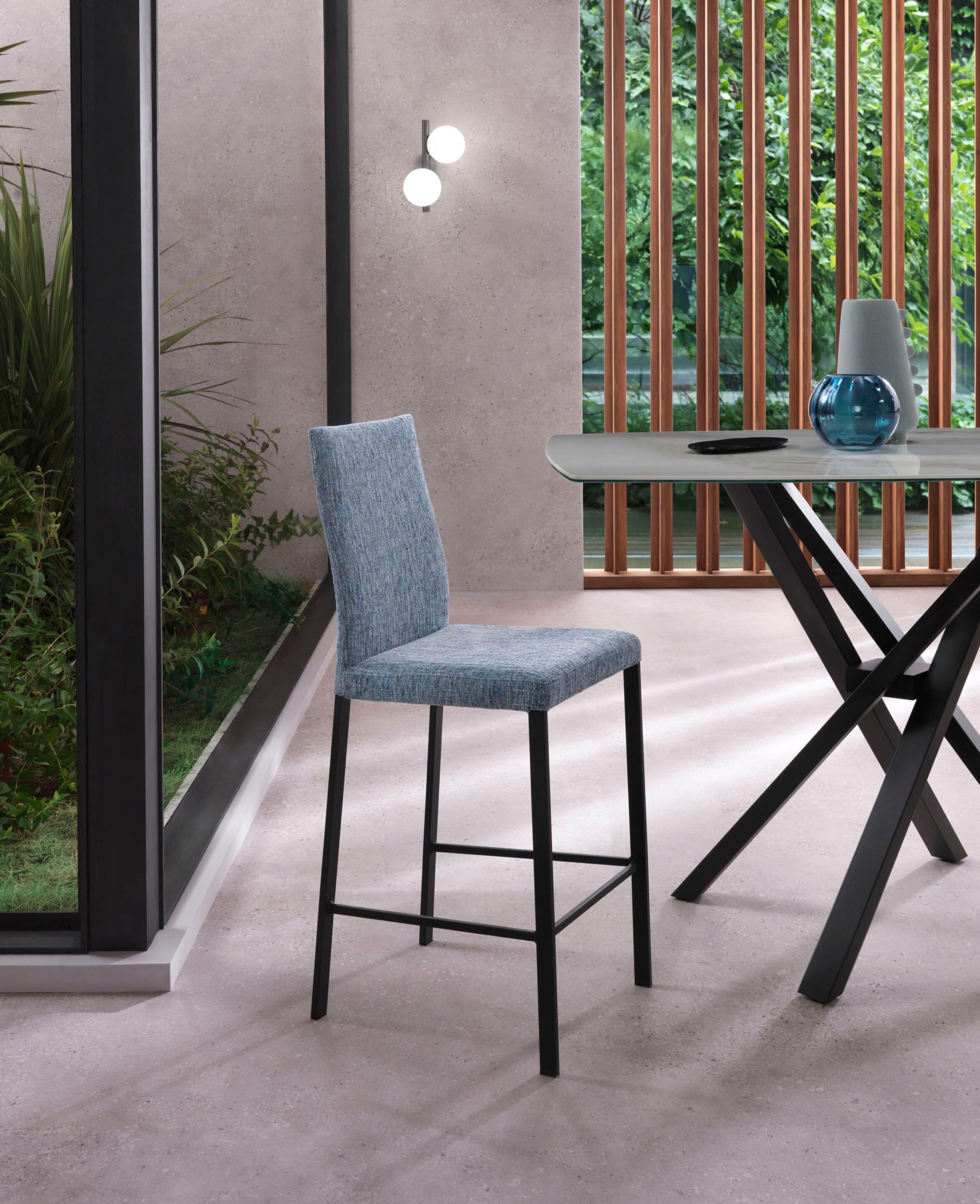 Высокий мягкий стул с гибкой спинкой RIFLESSI Дениз ARCH-00103704 - Вид №1