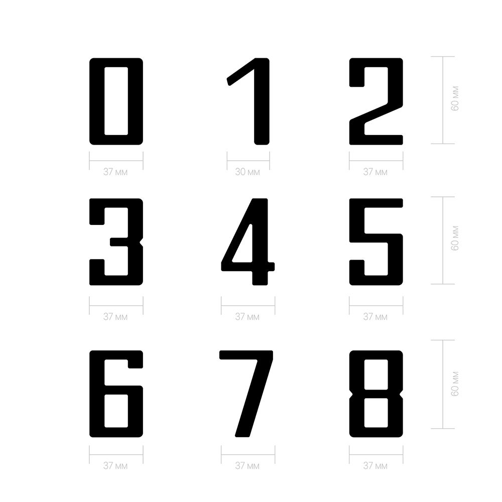 Дверная буква  «А», 37х5х60 мм, серебро LJPS0056 Public Steel Россия  - Вид №2