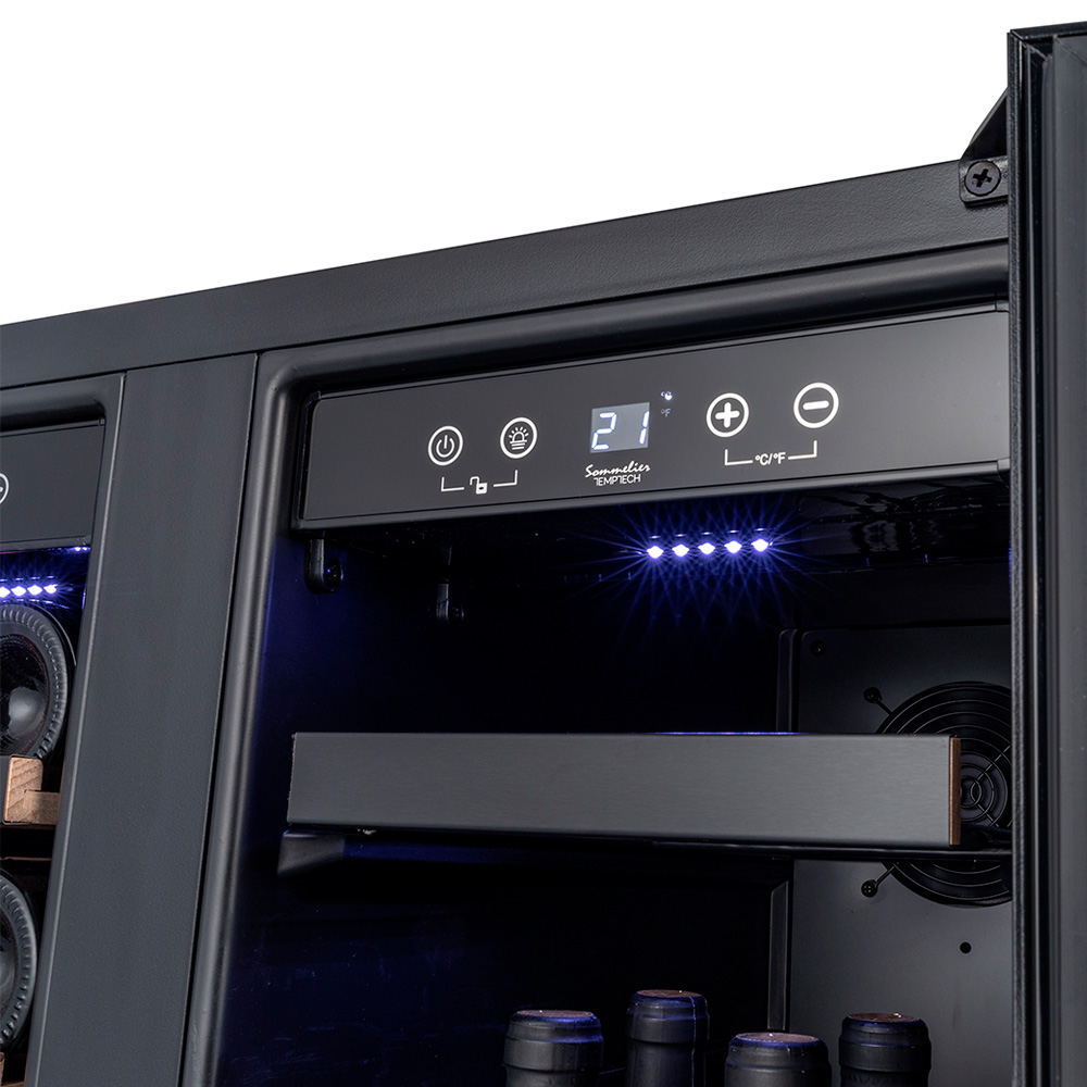 9173358 Винный шкаф Temptech SOM2DX60DRB черный STDN-0049722 - Вид №4