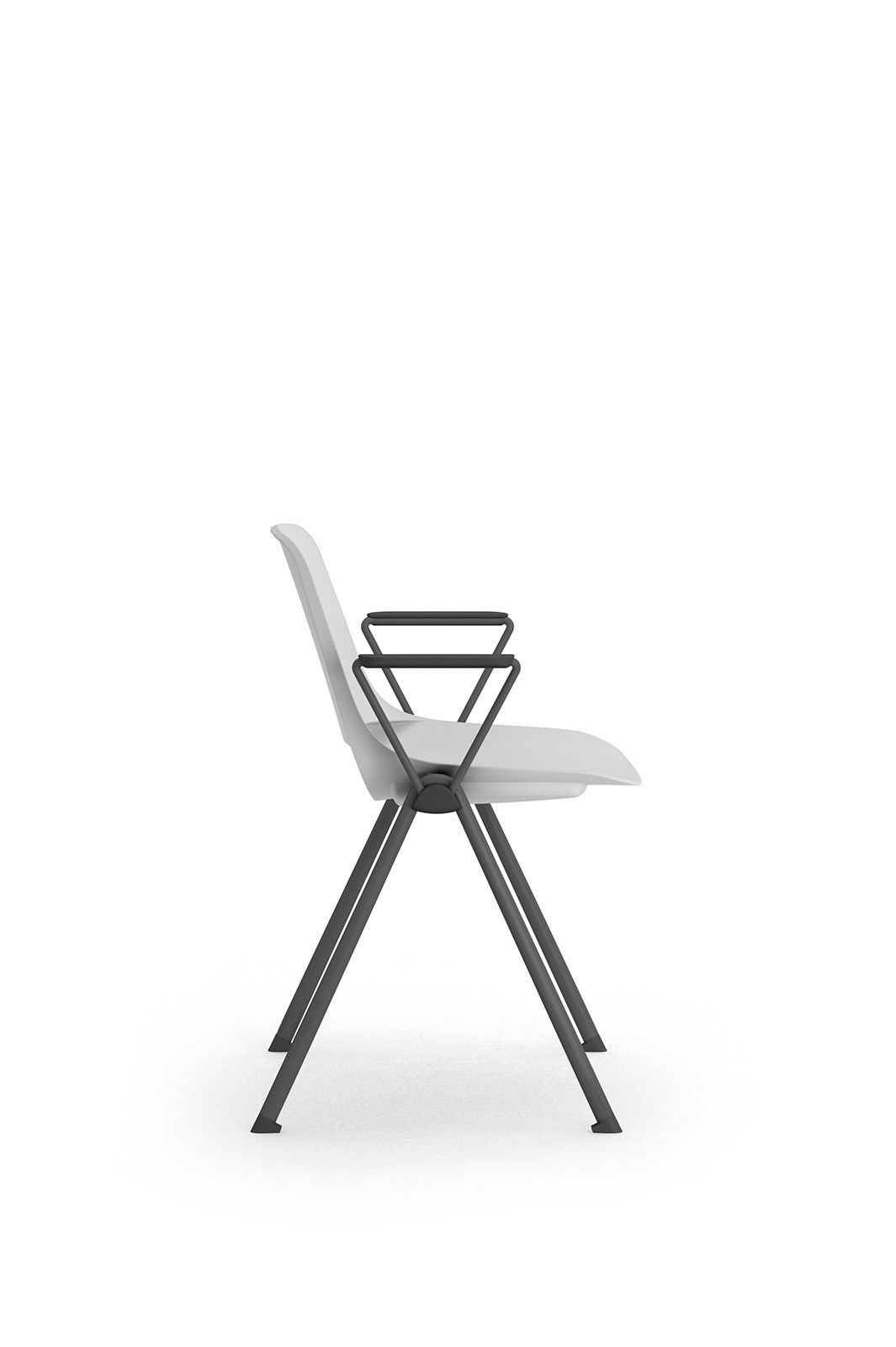 Стул из стали и полипропилена с подлокотниками Leyform ARCH-00054202 - Вид №3