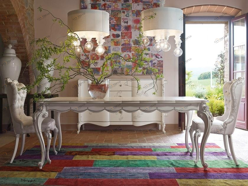 VOLPI Раздвижной прямоугольный обеденный стол Night & day 0061