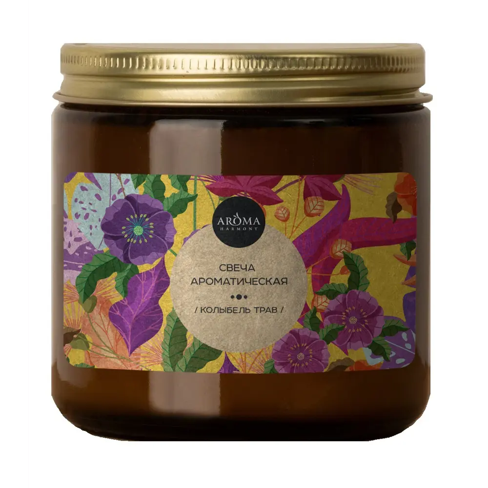 89340830 Свеча ароматизированная Колыбель трав 7 см STLM-0816841 AROMA HARMONY 