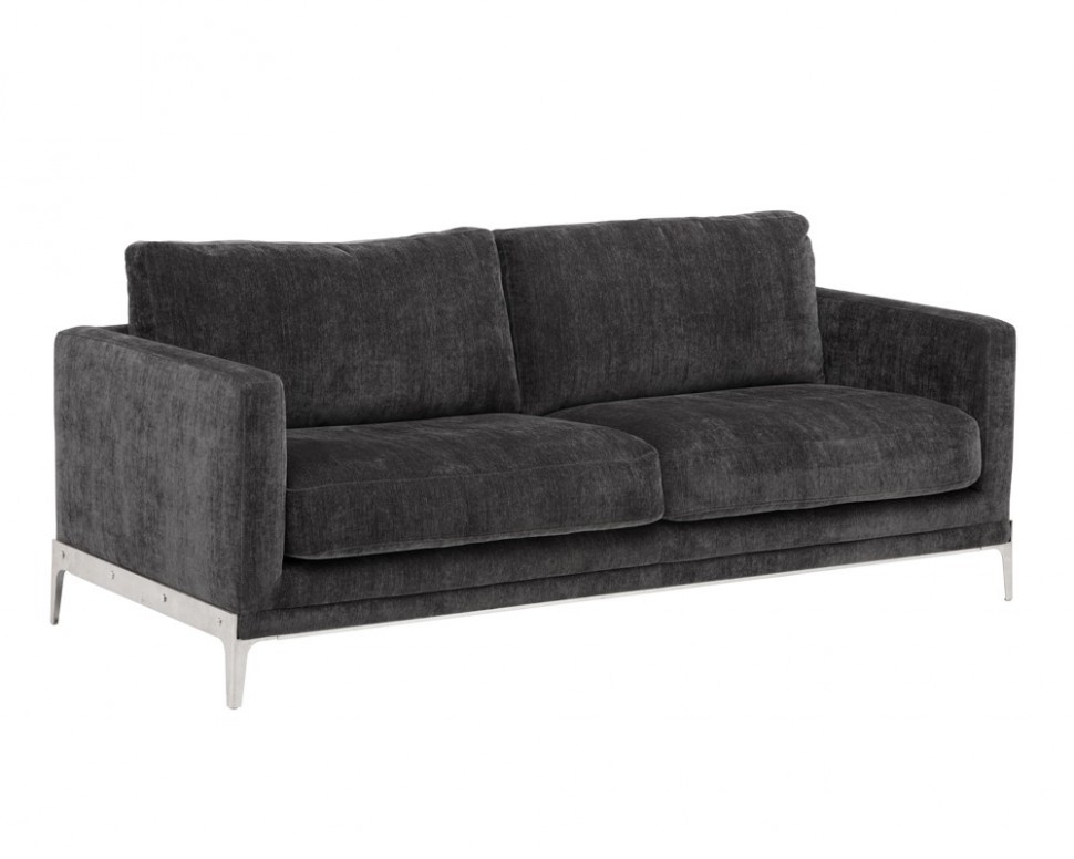 Диван California прямой черный ICON DESIGNE ДИЗАЙНЕРСКИЕ 178067 Черный  - Вид №1