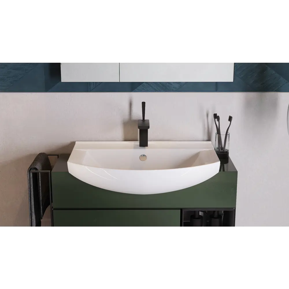 SANITA LUXE Best — прямоугольная фарфоровая раковина для ванной комнаты 81975579 STLM-0016295 - Вид №4