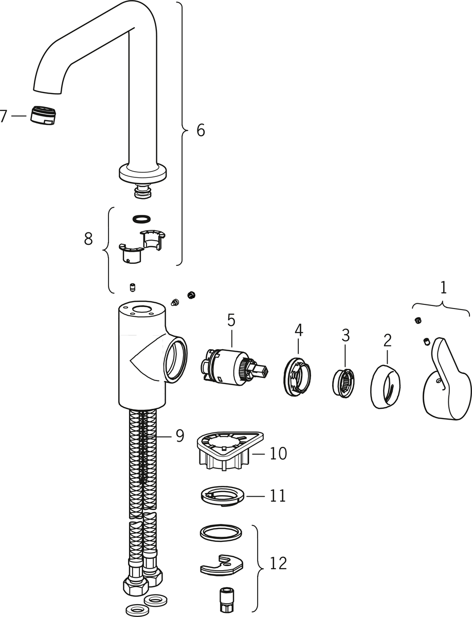 Oras 2938F Смеситель для кухни 2938F Aquita Хром  - Вид №5