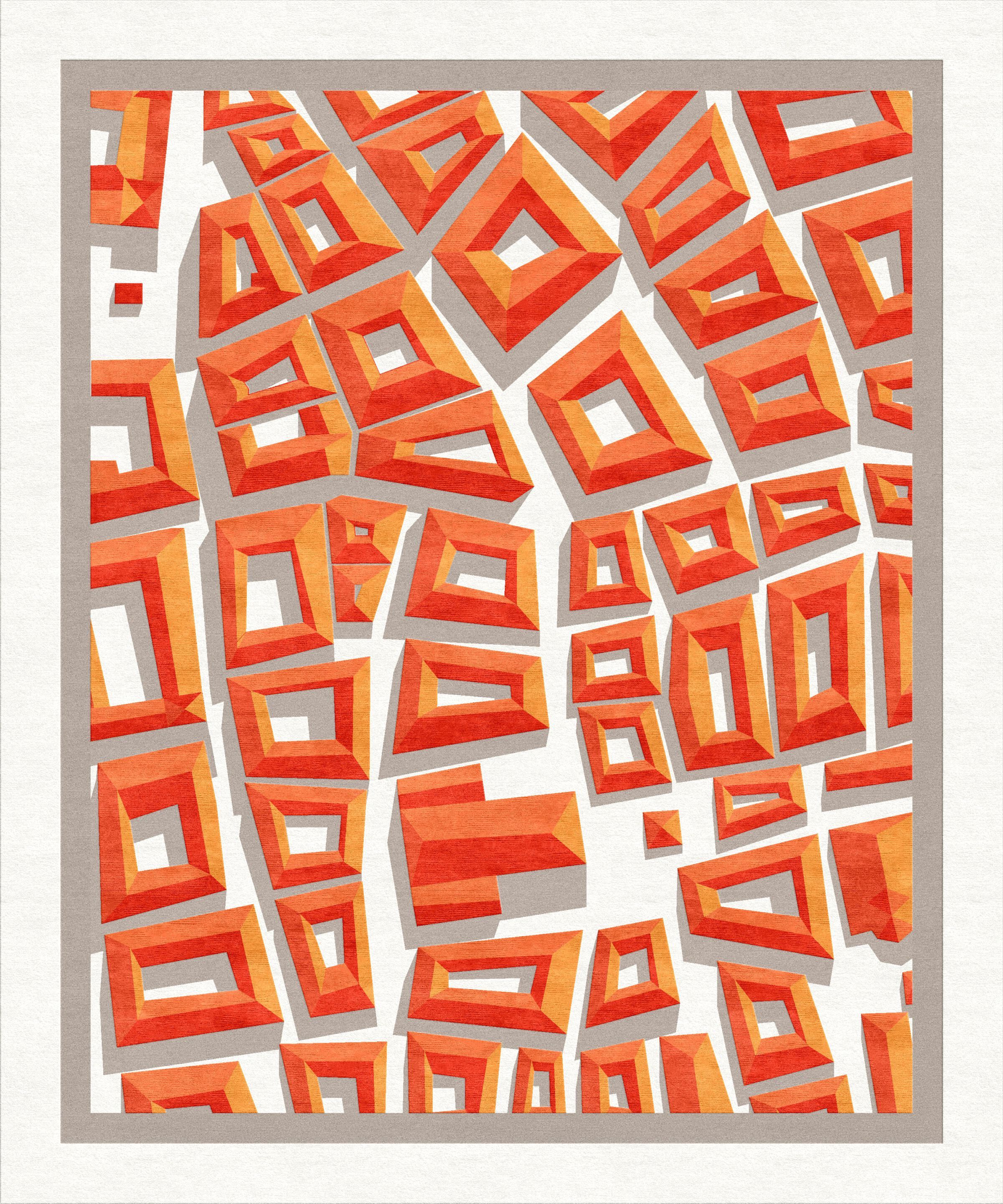 Ковер ручной работы из ткани Loloey Alex Woogmaster ARCH-00067858 - Вид №1