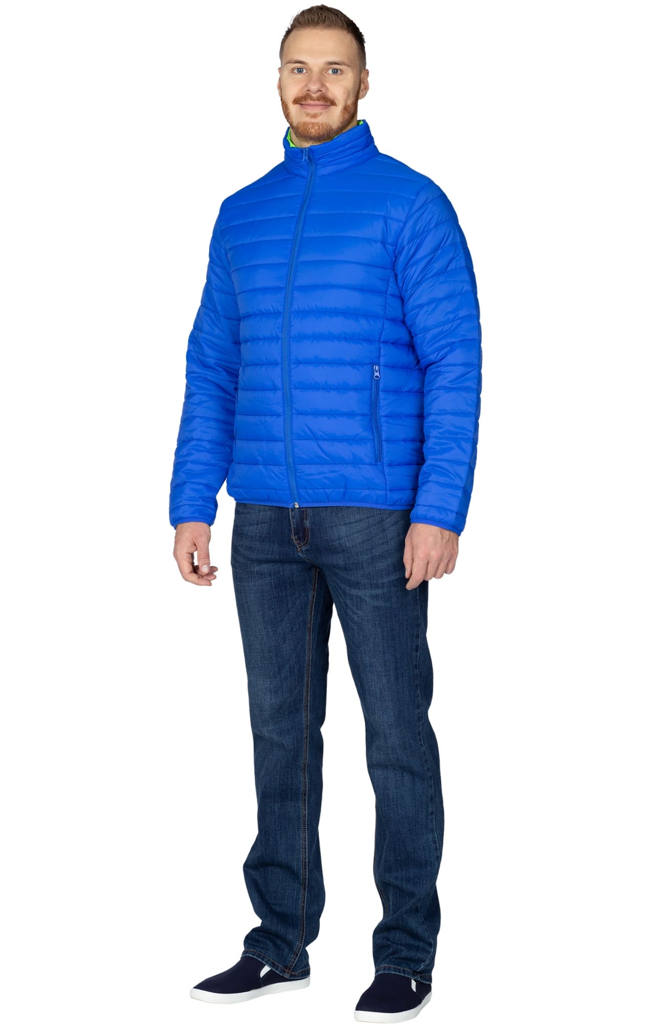 69619 Куртка стеганая  royal blue El-Risto  Зимняя спецодежда  размер L (96)  - Вид №4