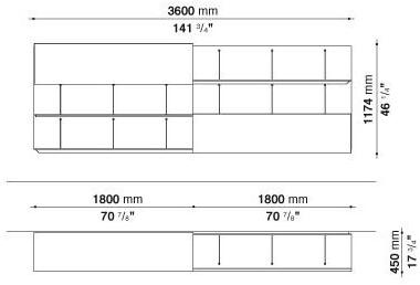 B&B Italia Комод с распашными дверцами с ящиками Pab sun-id-1508288 - Вид №15