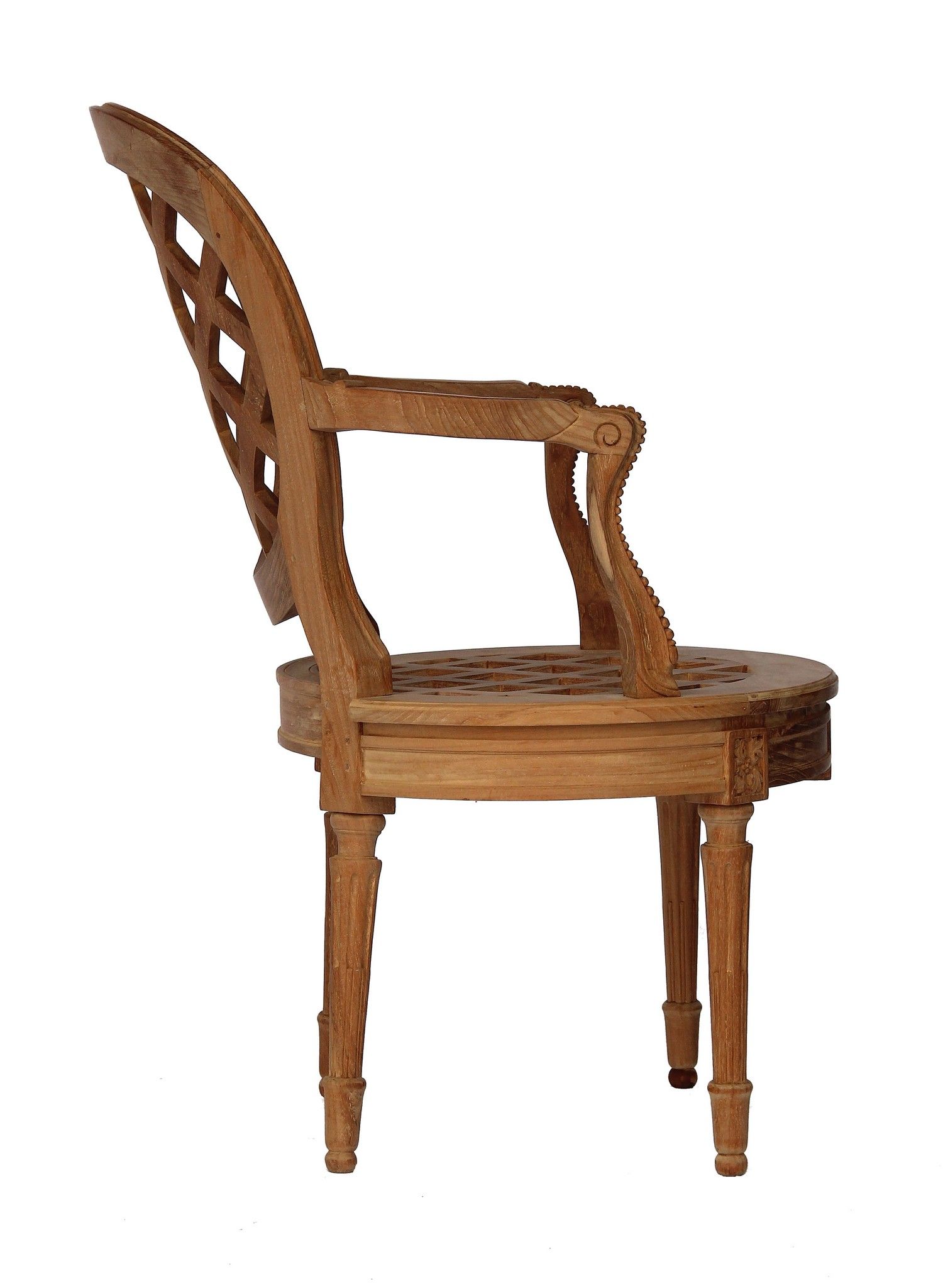 Стул для сада из тикового дерева с подлокотниками ASTELLO Bouton d'Or ARCH-00149456 - Вид №2