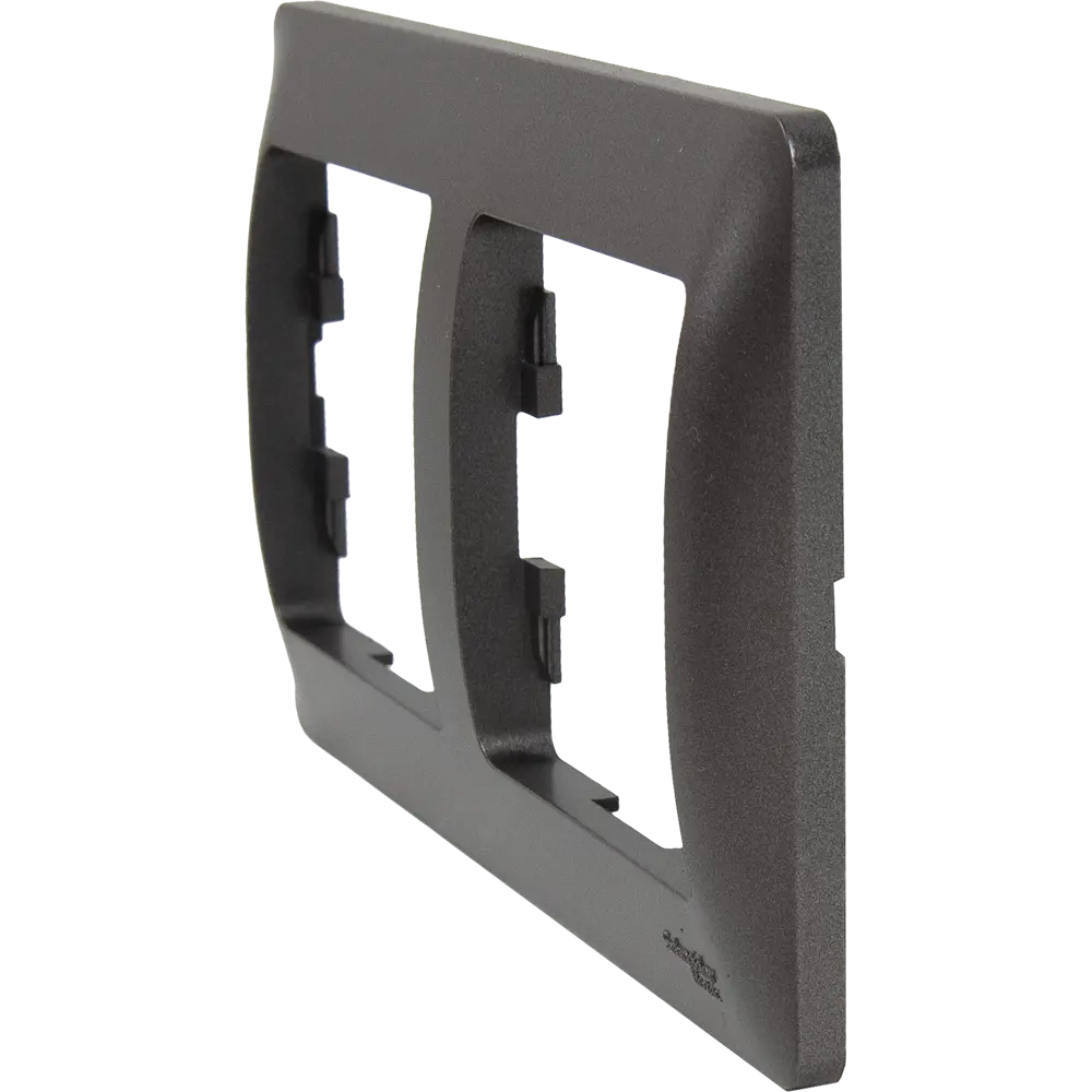 Schneider Electric Glossa - Двойная рамка для розеток графит 84693671 STLM-0053766 - Вид №2