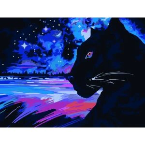 Картина по номерам Пантера 40х30 см