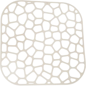 Решётка в мойку MIO 30x30 см пластик цвет слоновая кость