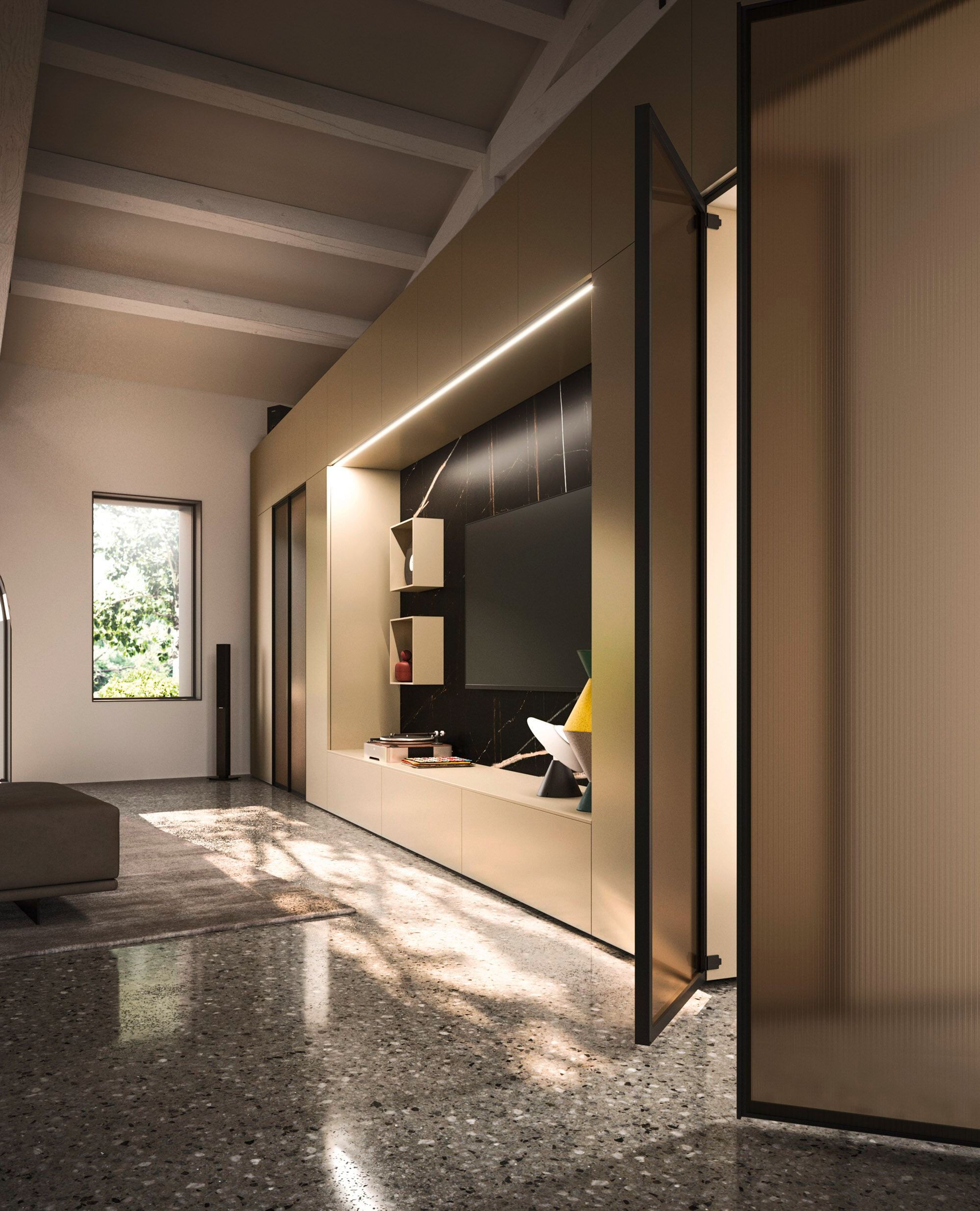 Оборудованная перегородка из алюминия и дерева Arrital Feeling Home ARCH-00023053 - Вид №1