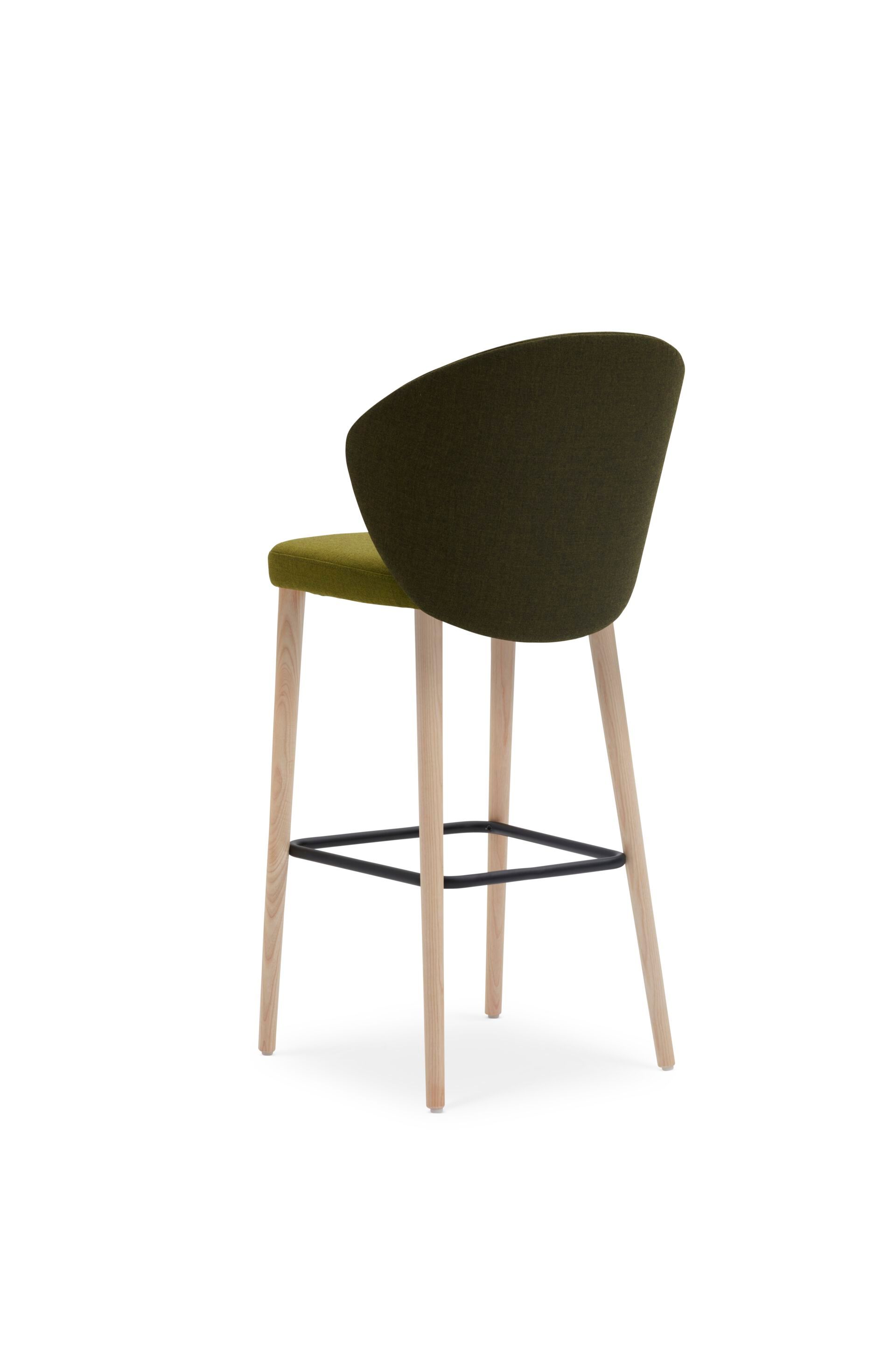 Высокий стул с тканевой подкладкой со спинкой Origins 1971 Meggie ARCH-00110587 - Вид №13