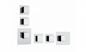 Z032203 + Z030201 000 Смеситель & запорный кран Cube 2 Outlets LP BOSSINI
