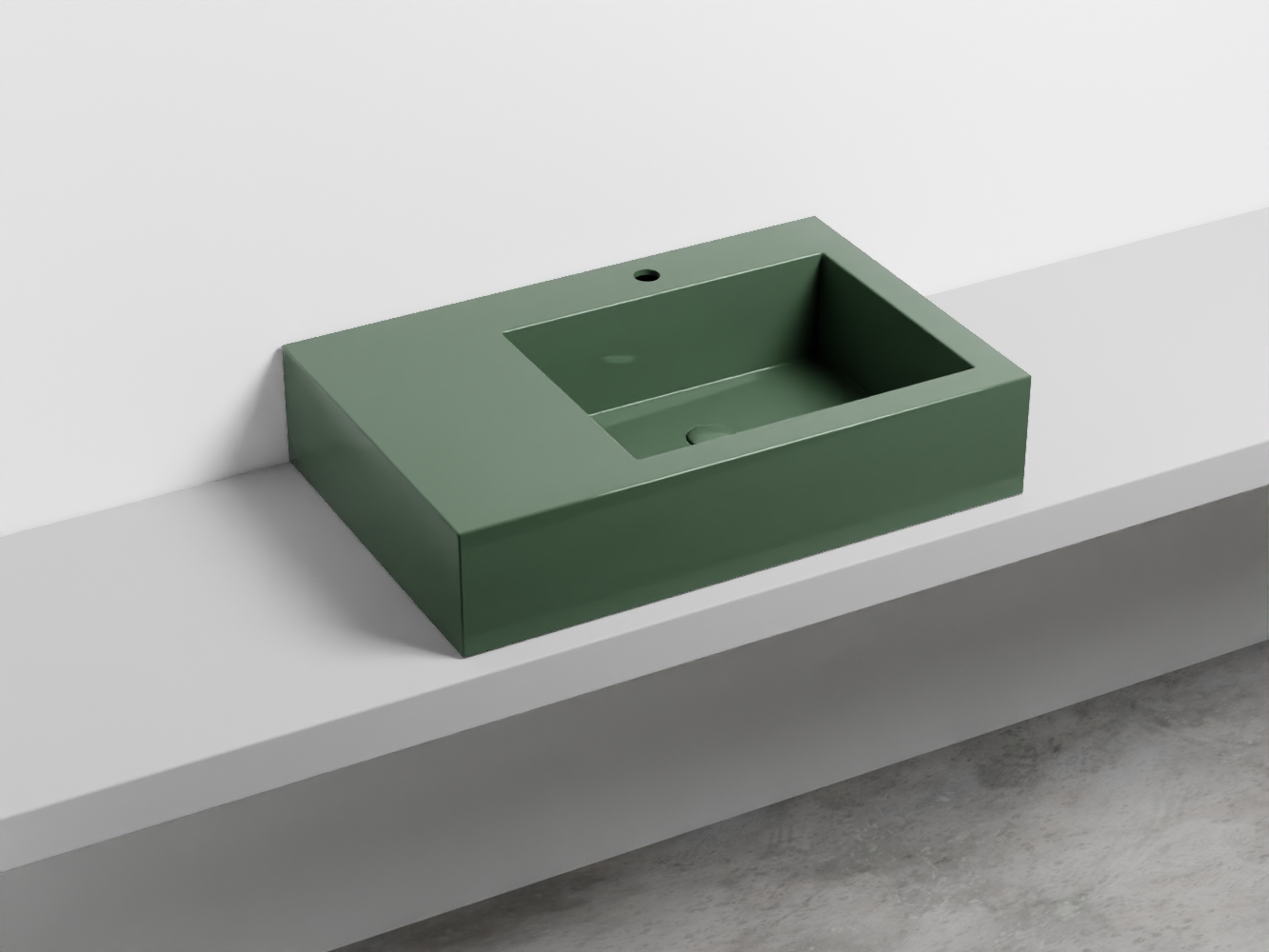 NALAMDX-AL Керамическая раковина с 1-им отверстием, чаша справа cielo I Narcisi Ceramica Cielo