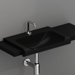 341131 Накладная раковина консольная прямоугольная Kerasan Inka project