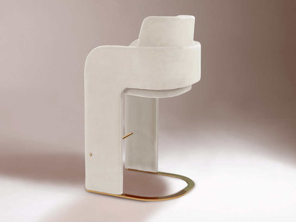 Тканевый барный стул с подлокотниками DOOQ Odisseia ARCH-00092661 - Вид №5