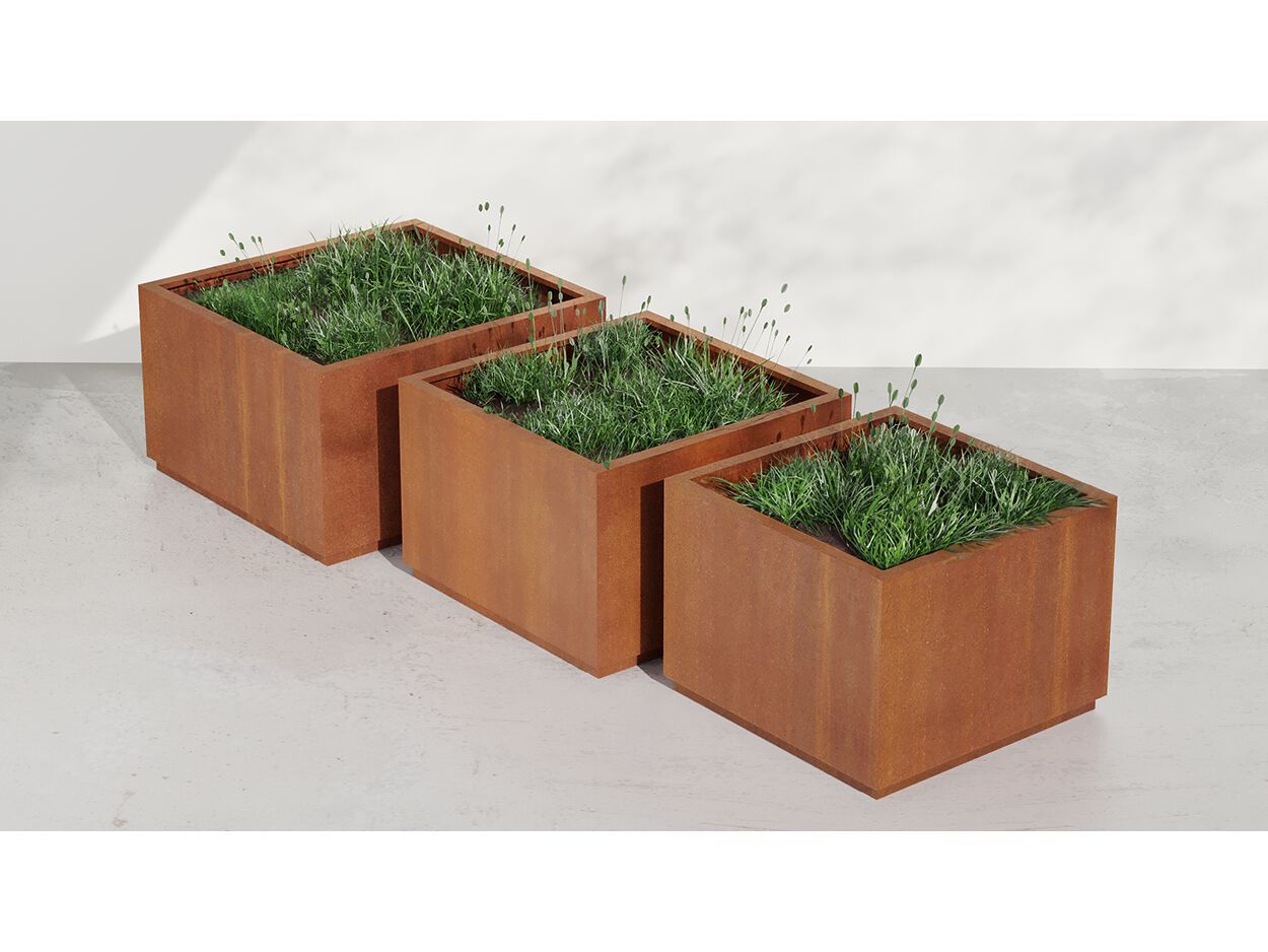 Стальная плантатор Corten™ DIMCAR RUSTY ARCH-00144214 - Вид №1