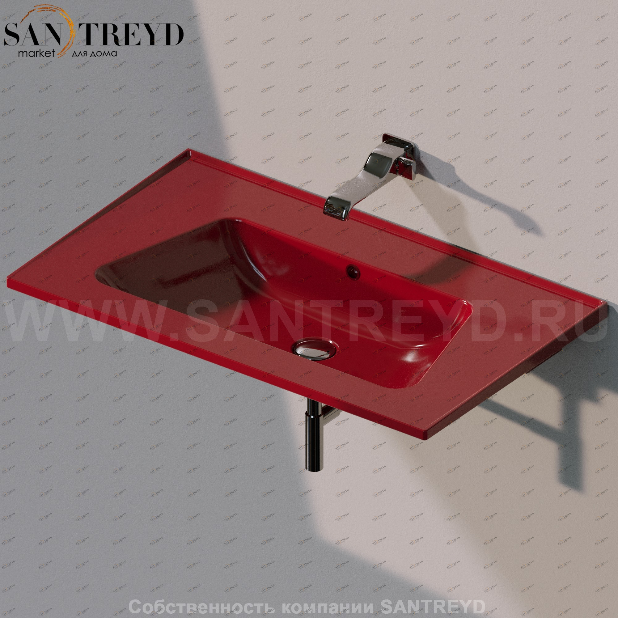 BM85L3011 Подвесная раковина настенная прямоугольная Ceramica Flaminia Bloom