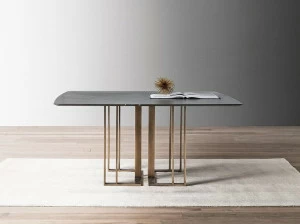 Meridiani Квадратный мраморный обеденный стол