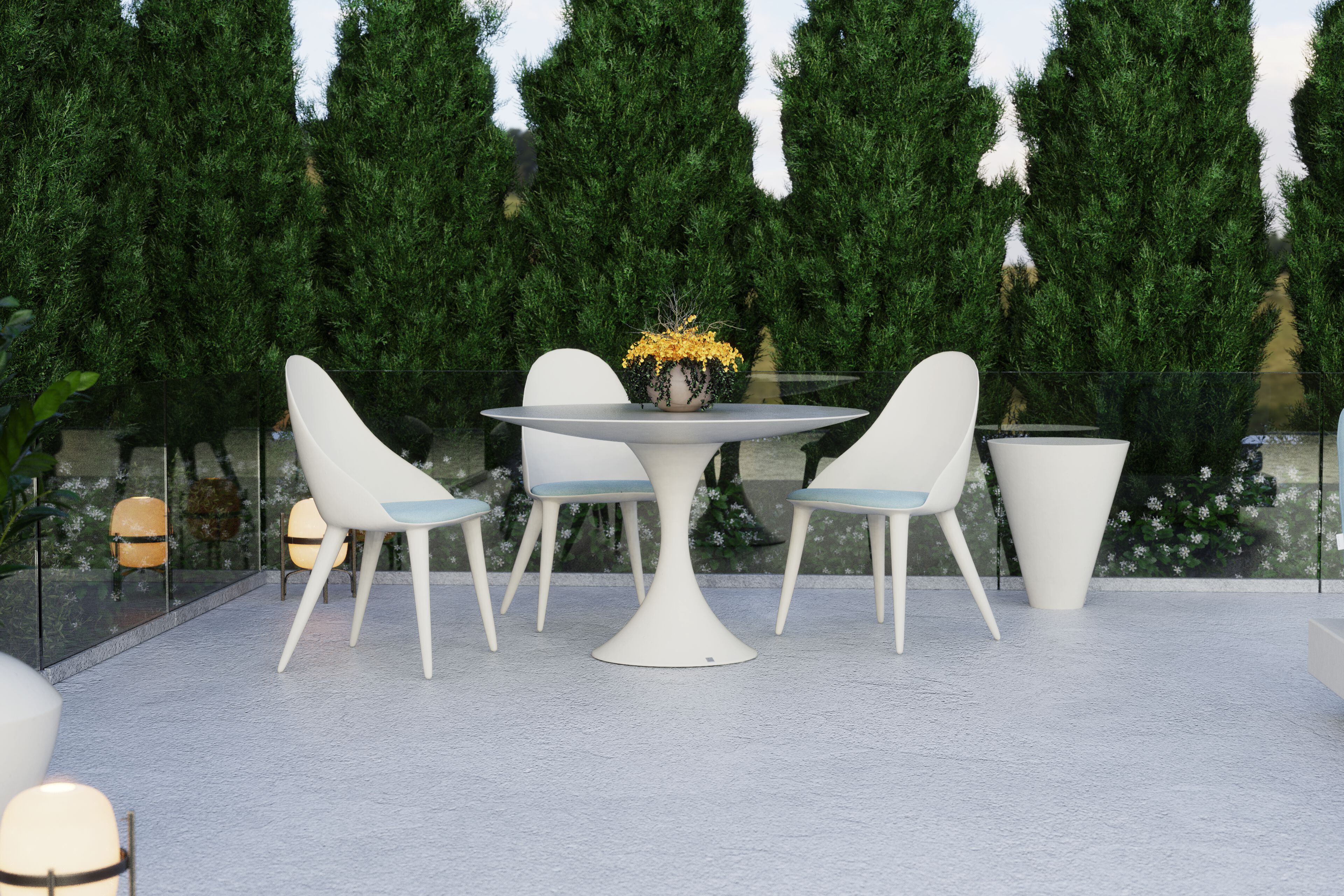 Садовый стул со встроенной подушкой GANSK MÓNACO ARCH-00116735 - Вид №11