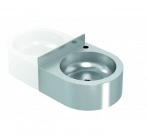 GW08 25 04 01 Подвесная раковина настенная круглая Genwec  белая