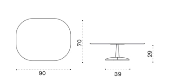Керамический каменный журнальный столик Ethimo Enjoy ARCH-00017599 - Вид №2