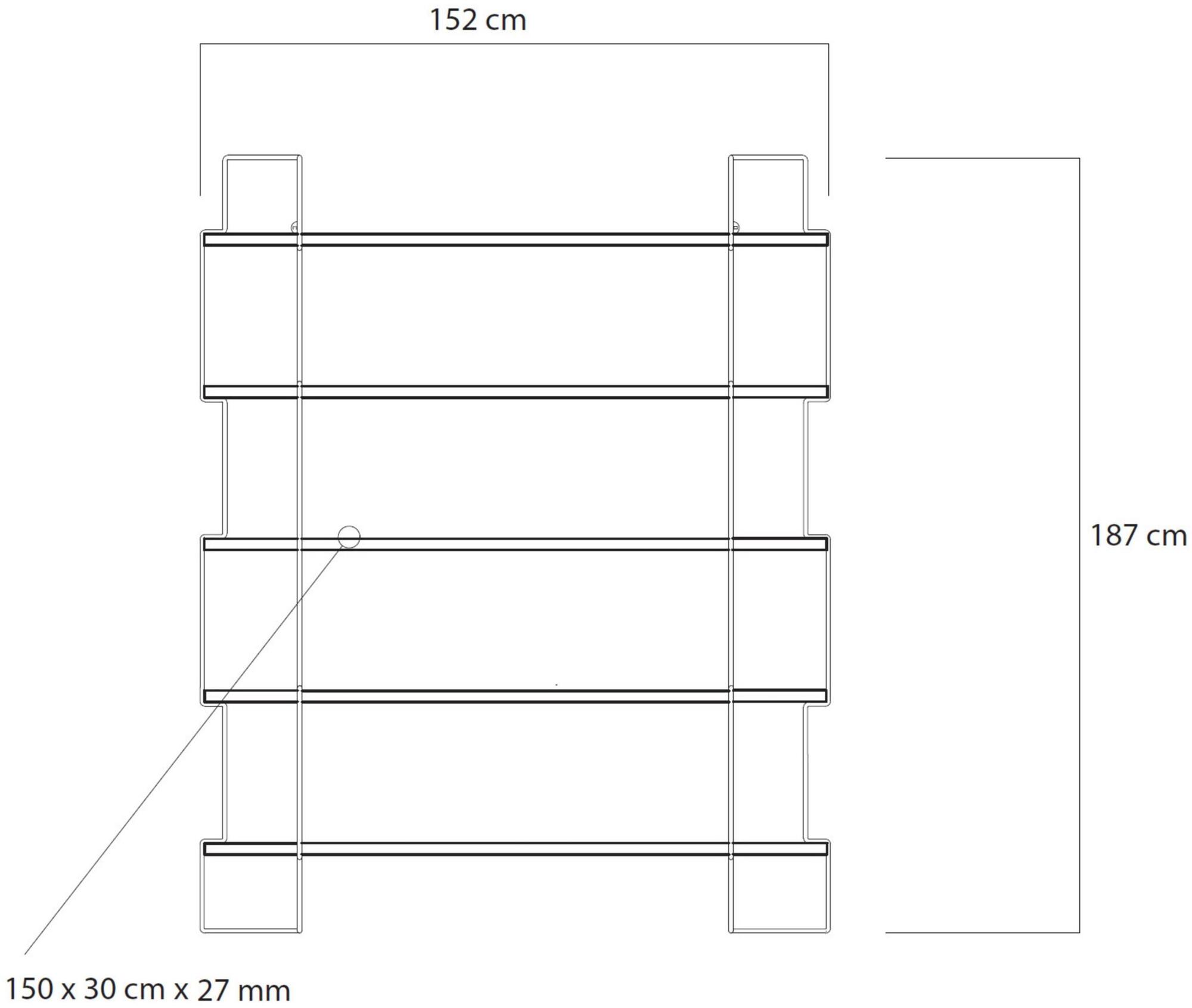 Compagnie Книжный шкаф с открытой стенкой из стали и дерева  P01  - Вид №9