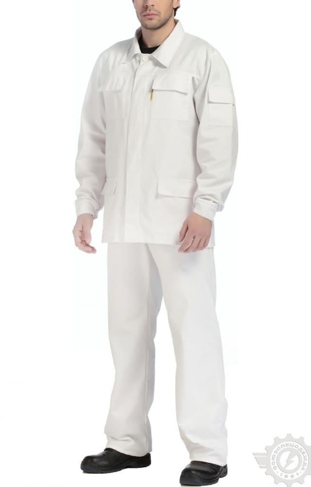 65514 Костюм "Эксперт-2" белый  Летняя спецодежда  размер 52-54/170-176  - Вид №7